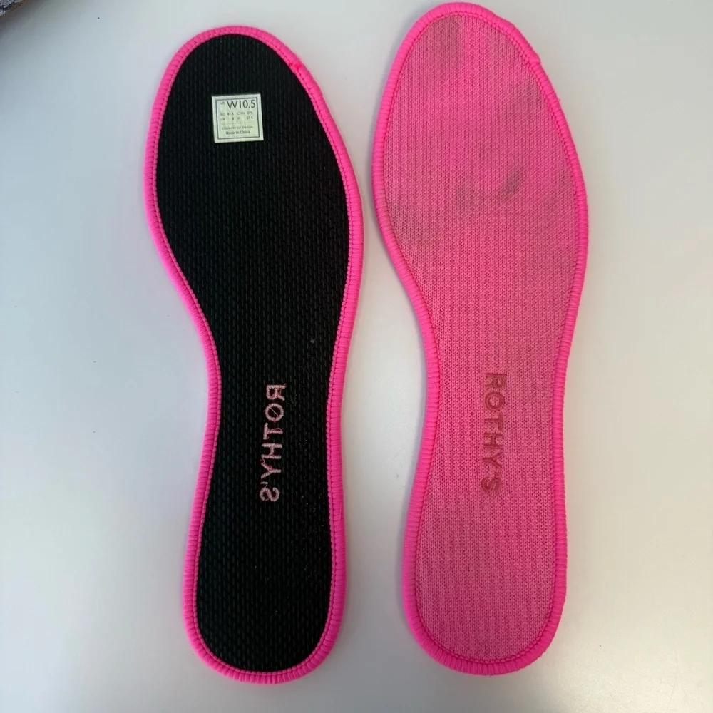 Rothy’s The Merino Wool Haze Spot Pink & Gray Slip On Flats Women’s Size 10.5